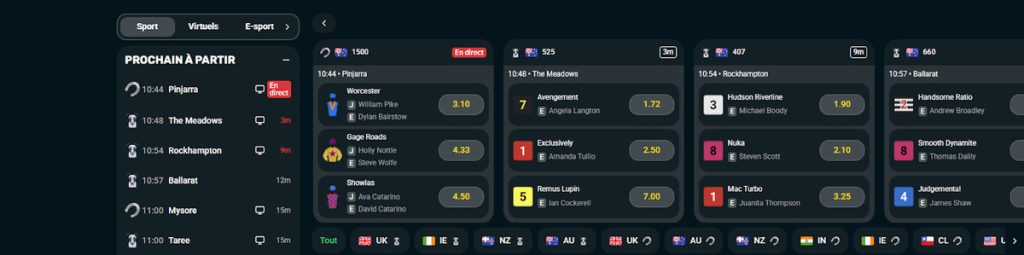 Grandz Bet Casino courses hippiques